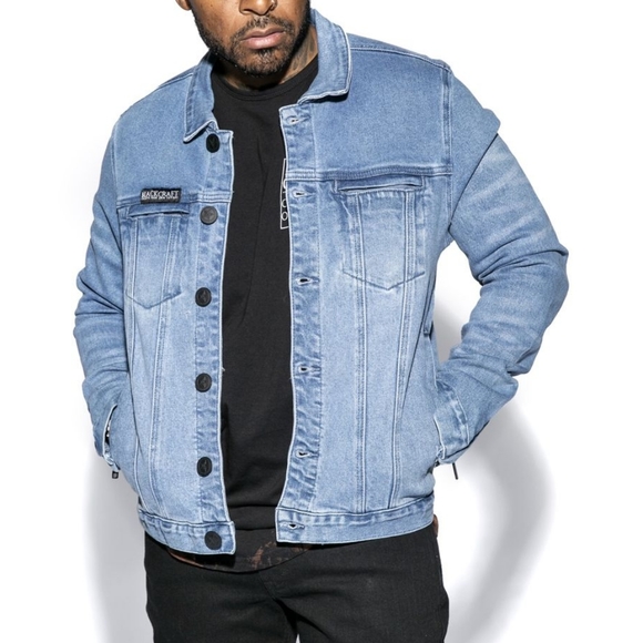 Blackcraft Cult Blue Moon Denim Unisex Jacket🖤